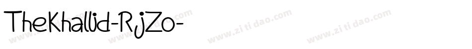 TheKhallid-RjZo字体转换