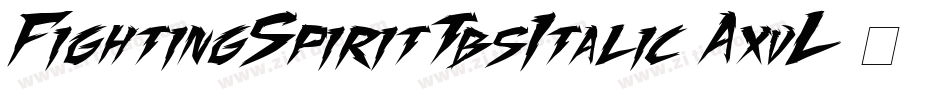 FightingSpiritTbsItalic-AxvL字体转换