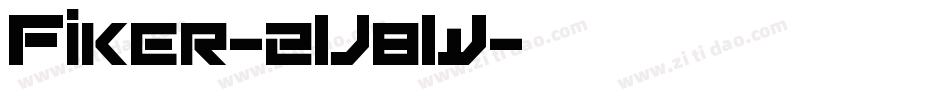 Fiker-2V8W字体转换