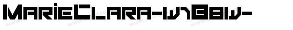 MarieClara-w1B8w字体转换