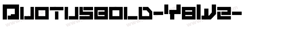 Quotusbold-Y8W2字体转换