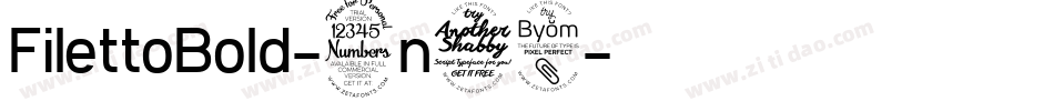 FilettoBold-3n78字体转换