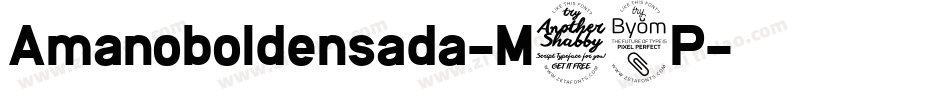 Amanoboldensada-M78P字体转换