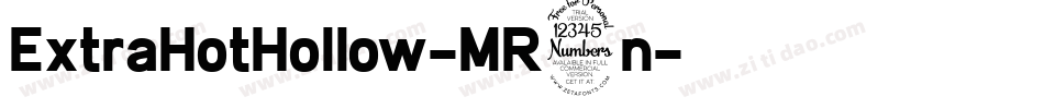 ExtraHotHollow-MR3n字体转换