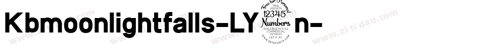 Kbmoonlightfalls-LY3n字体转换