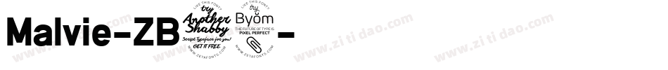 Malvie-ZB78字体转换
