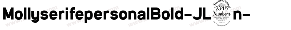 MollyserifepersonalBold-JL3n字体转换