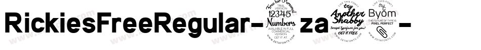 RickiesFreeRegular-3za78字体转换