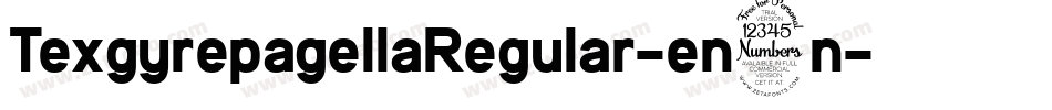 TexgyrepagellaRegular-en3n字体转换