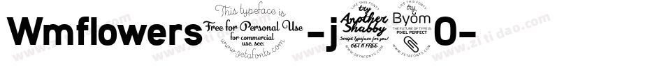 Wmflowers1-j78O字体转换