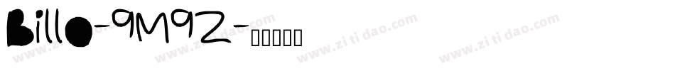 Billo-9M9Z字体转换