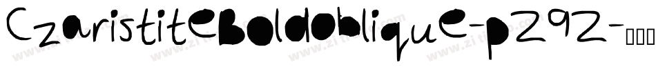 CzaristiteBoldOblique-pZ9Z字体转换