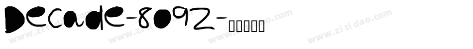 Decade-8O9Z字体转换