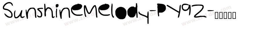 SunshineMelody-PY9Z字体转换