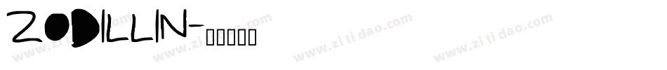 ZODILLIN字体转换