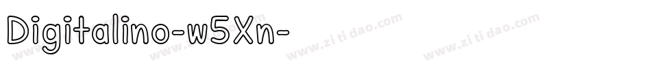 Digitalino-w5Xn字体转换