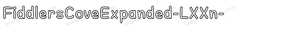 FiddlersCoveExpanded-LXXn字体转换