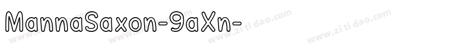MannaSaxon-9aXn字体转换 MannaSaxon-9aXn字体转换