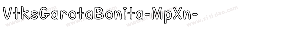 VtksGarotaBonita-MpXn字体转换