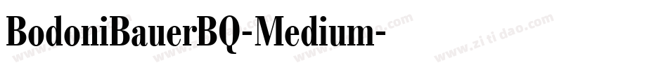 BodoniBauerBQ-Medium字体转换