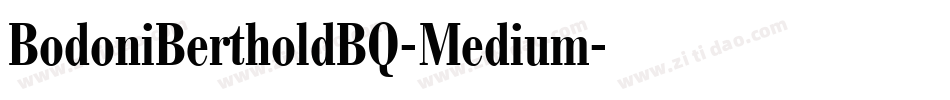 BodoniBertholdBQ-Medium字体转换