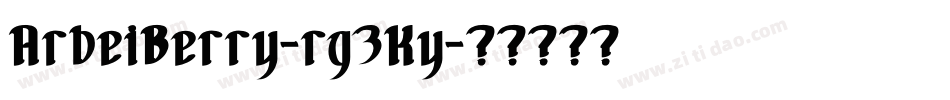 ArbeiBerry-rg3Ky字体转换