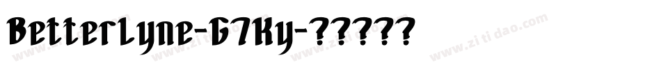 Betterlyne-G7Ky字体转换