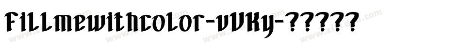 Fillmewithcolor-vVKy字体转换