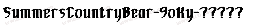 SummersCountryBear-9oKy字体转换