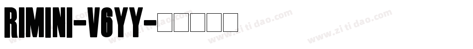 Rimini-V6yy字体转换