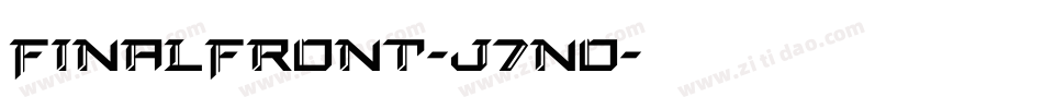 FinalFront-J7no字体转换