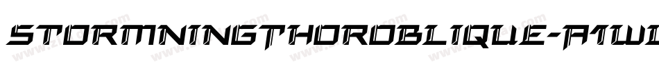 StormningThorOblique-A1WL字体转换