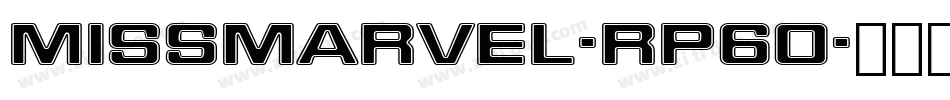 MissMarvel-rP6O字体转换