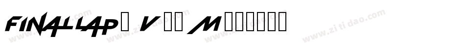 Finallap-v07M字体转换
