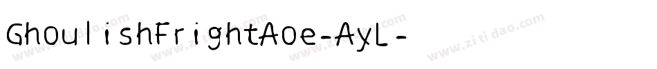 GhoulishFrightAoe-AyL字体转换