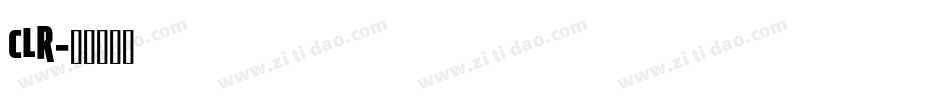 CLR字体转换