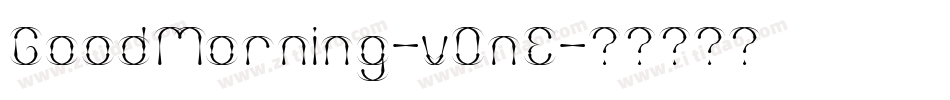 GoodMorning-v0nE字体转换