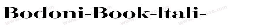 Bodoni-Book-ltali字体转换
