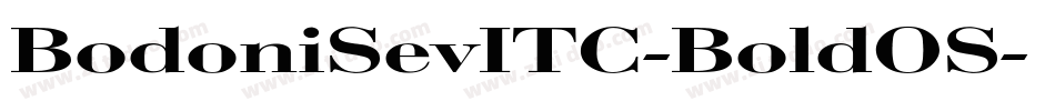 BodoniSevITC-BoldOS字体转换