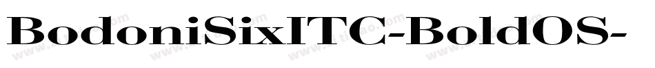 BodoniSixITC-BoldOS字体转换