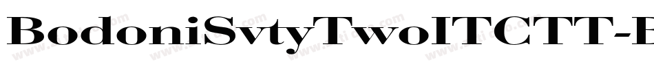BodoniSvtyTwoITCTT-B字体转换