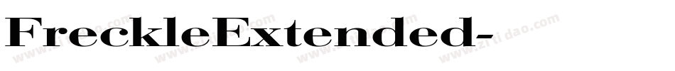 FreckleExtended字体转换