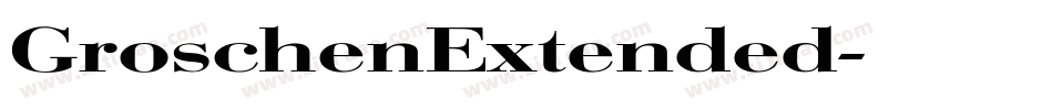 GroschenExtended字体转换