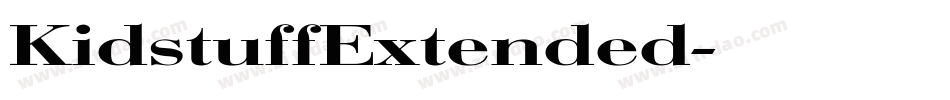 KidstuffExtended字体转换