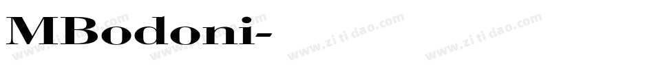 MBodoni字体转换