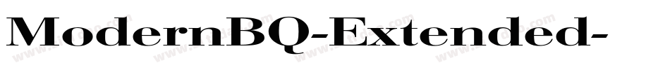 ModernBQ-Extended字体转换