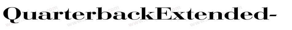 QuarterbackExtended字体转换