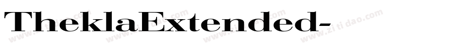 TheklaExtended字体转换