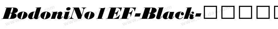 BodoniNo1EF-Black字体转换