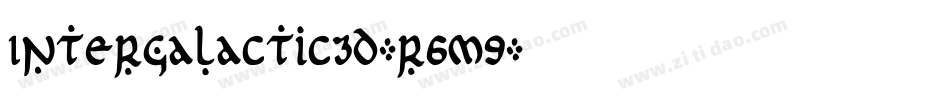 Intergalactic3D-r6M9字体转换